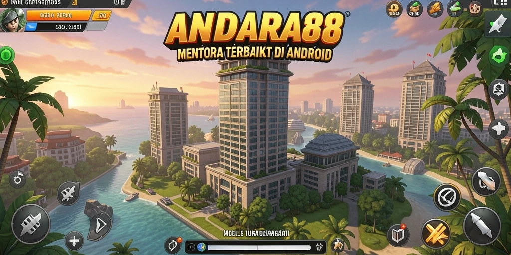 Screenshot gameplay menakjubkan dari ANDARA88 Tower Defense.