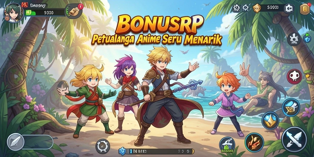 Screenshot gameplay <strong>BONUSRP</strong> menampilkan aksi seru dalam dunia Anime.