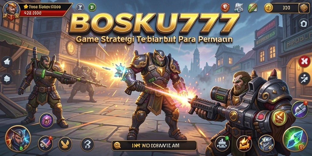 Tampilan gameplay <strong>BOSKU777</strong> yang memukau dan penuh strategi.
