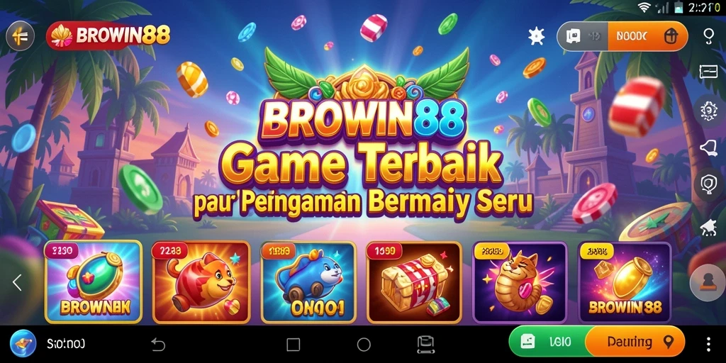 Tampilan gameplay menarik dari BROWIN88 dengan grafis menawan.
