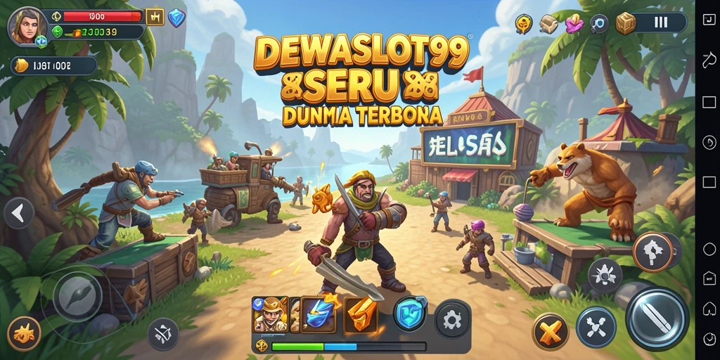 Screenshot DEWASLOT99 menunjukkan petualangan seru dalam dunia terbuka.