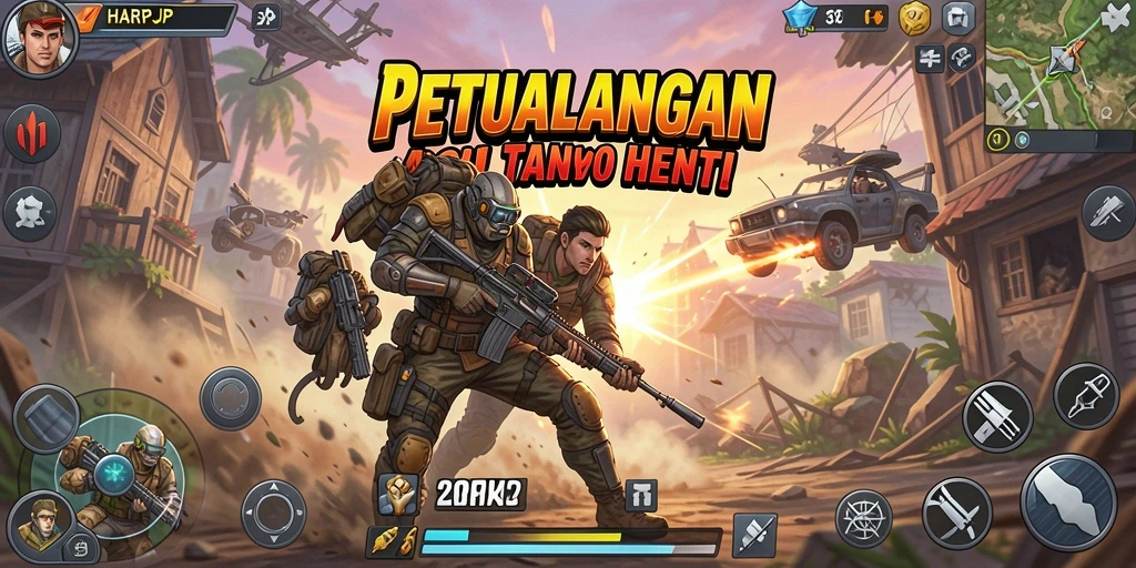 Tampilan gameplay HARAPJP yang memukau dan menantang.