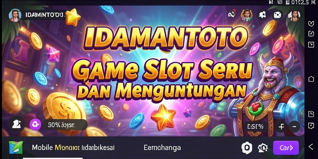 Tampilan menarik gameplay IDAMANTOTO dengan animasi slot yang mengesankan.