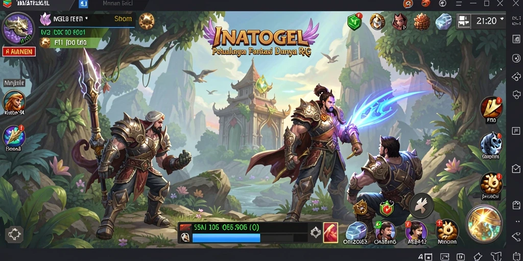 Tampilan gameplay INATOGEL dengan petualangan RPG yang seru.