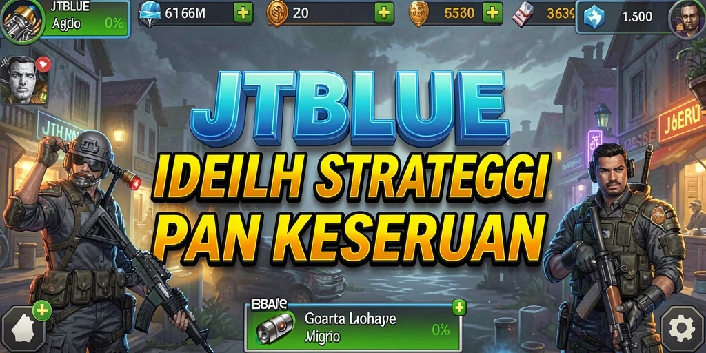 Tampilan gameplay JTBLUE yang menarik dan interaktif.