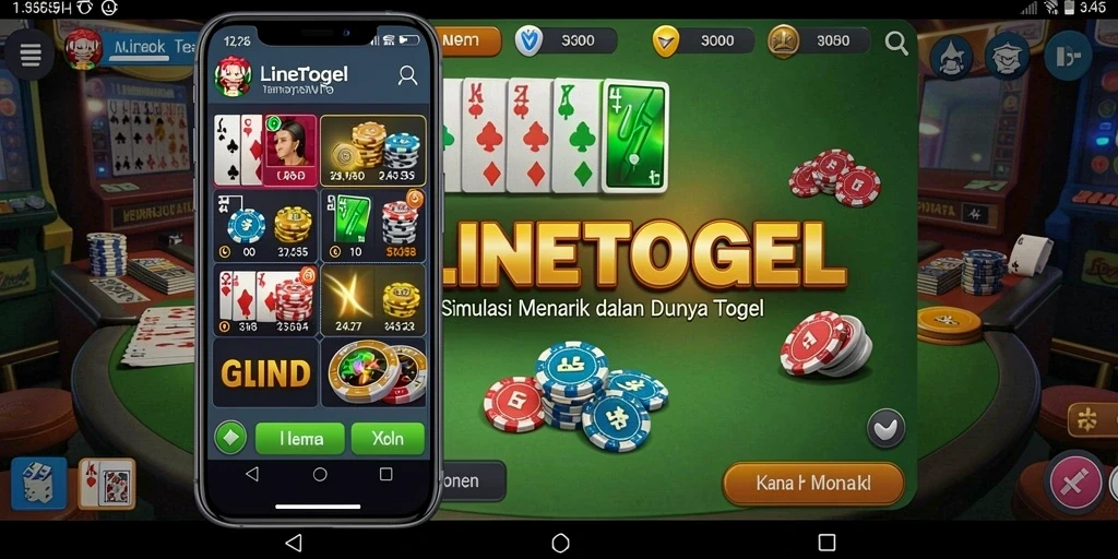 Tampilan game LINETOGEL dengan gameplay menarik dan interaktif.
