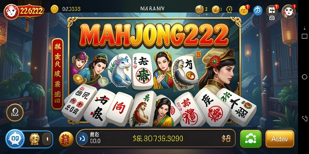 Tampilan menarik dari gameplay Slot di MAHJONG222.