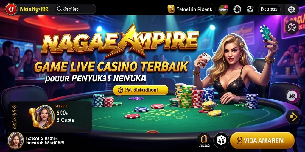 Tampilan gameplay langsung NAGAEMPIRE yang menegangkan.