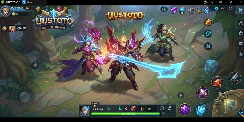 Cuplikan gameplay UUSTOTO yang menunjukkan pertempuran epik dalam MMORPG.
